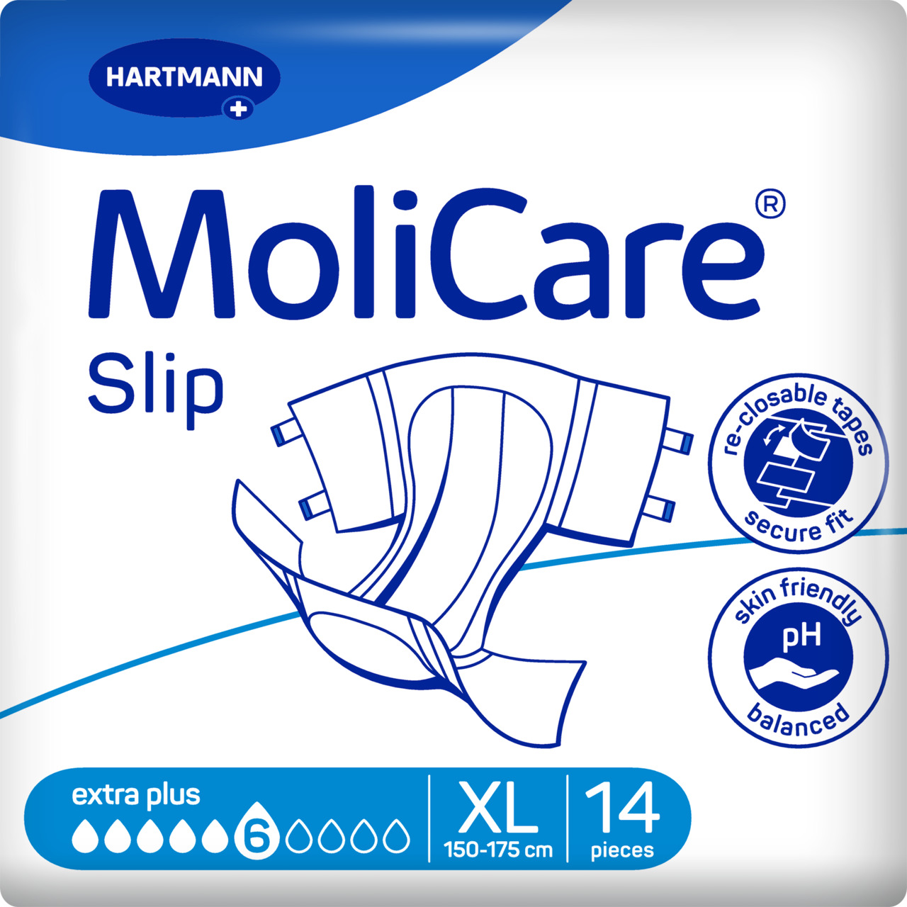 31303356 MRHI-MoliCare-Slip-extra-plus-XL-6-drops-14-pieces Molicare Flash Slip Extra plus Πάνες ημέρας Νο Extra Large 6 σταγόνων 14τεμ. - Image 1