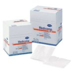 Medicomp Drain γάζα τραχειοστομίας μη υφασμένη (non-woven) αποστειρωμένη 10x10cm 6πλή (25x2τεμ)