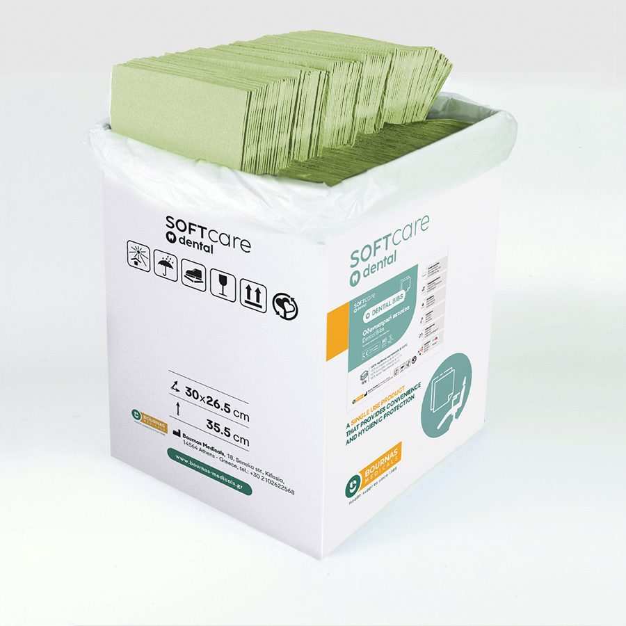 odontiatriki-petseta-prasini-1ply-1ply-choris-dispenser Οδοντιατρική πετσέτα Πρασινη - 1ply + 1ply (χωρίς dispenser) - Image 1