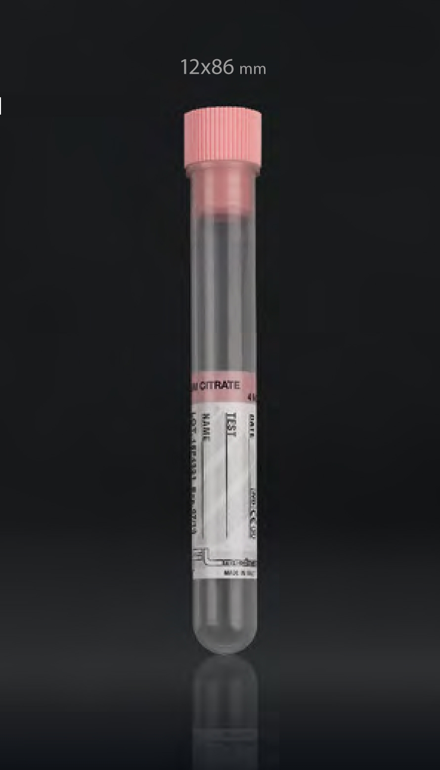 solinaria-plastika-me-0,25ml-sodium-citrate-stroggila-me-roz-poma Σωληναρια Πλαστικα με 0,25 ml Sodium Citrate, στρογγυλά, με ροζ πώμα - Image 1